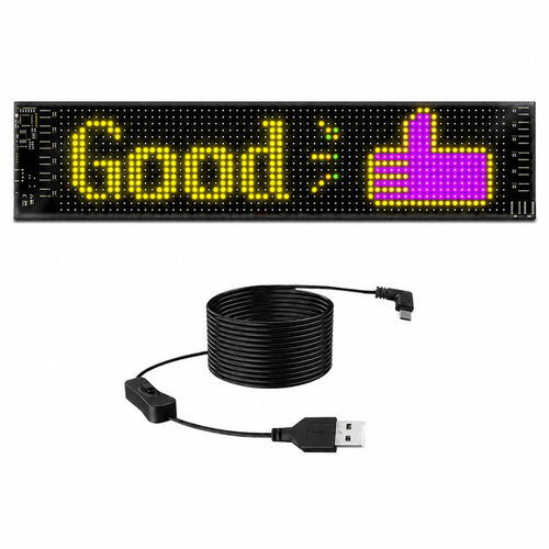 Verk 12483 Programovatelný RGB LED panel na sklo 37 × 9 cm, Bluetooth - Car LED Strip Lights - Main image