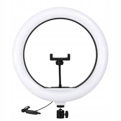 Verk 12486 LED ring light with phone holder, 35 cm, 3 light colours, USB - LED Light - Main image