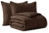 Posteloholici 1273647 Mušelínové povlečení Velia, 160 × 200 cm, hnědé - Bed Linen
