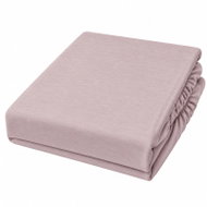 Posteloholici 1274785 Jersey prostěradlo Eira s gumou 140 × 200 cm, starorůžové - Bedsheet