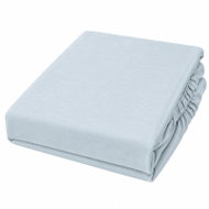 Posteloholici 1274814 Jersey prostěradlo Eira s gumou 80 × 160 cm, šedo-modré - Bedsheet