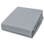 Posteloholici 1274802 Jersey prostěradlo Eira s gumou 180 × 200 cm, šedé - Bedsheet