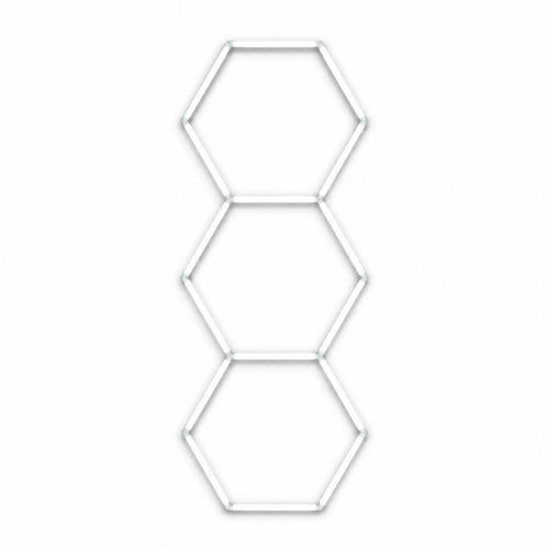 PHgate Kompletní LED hexagonové svítidlo – 3 elementy, 125 W, 6500 K, 247 × 98 cm Main image PHgate Kompletní LED hexagonové svítidlo – 3 elementy, 125 W, 6500 K, 247 × 98 cm - Modular Light - Main image