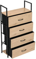 ModernHome GIC-C104-19 Komoda s textilními zásuvkami 59 × 24 × 101 cm - Chest of Drawers