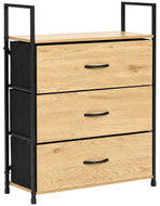 ModernHome GIC-C103-19 Komoda s textilními zásuvkami 59 × 24 × 81 cm - Chest of Drawers