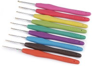 Empt Set of metal crochet hooks with silicone handles, 9 pieces - Crochet Hook