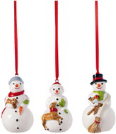 Villeroy & Boch Set vánočních ozdob NOSTALGIC ORNAMENTS Sněhulák 3 ks - Christmas Ornaments