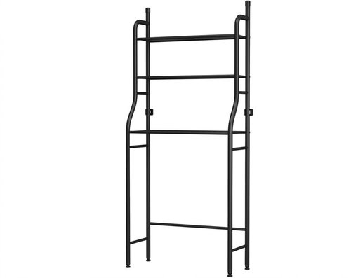 Alum Koupelnová polička nad WC BATHFLEX, černá - Bathroom Shelf - Main image
