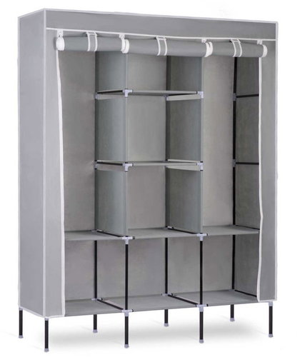 Massido 680101 Velká textilní skříň, 45 × 130 × 175 cm, světle šedá - Wardrobe - Main image
