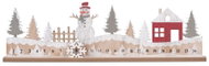 Z - TRADE Adventní kalendář dřevěný, bílo-šedý - Advent Calendar
