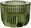 FLEUR VERT Glass Candlestick