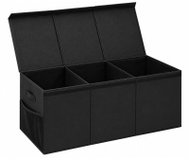 Kruzzel 28122 Skládací box na hračky s víkem XXL, 132 l, černý - Box