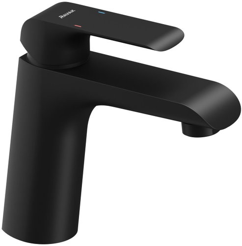 Ravak FL 014.20BLM Basin Mixer Tap 151mm without Waste, Matt Black - Tap - Main image