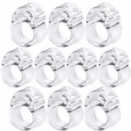 Verk 27573 Silicone Door Handle Stopper, Transparent, 10 pcs - Doorstop