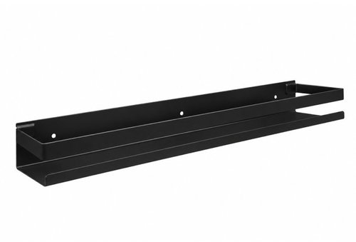 Zortiva 28314 Wall-Mounted Bathroom Shelf 50 × 6 × 10cm, Black - Bathroom Shelf - Main image