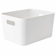 Verk 27665 Plastový úložný box s úchyty 22 × 27,5 × 14,5 cm, bílý - Box