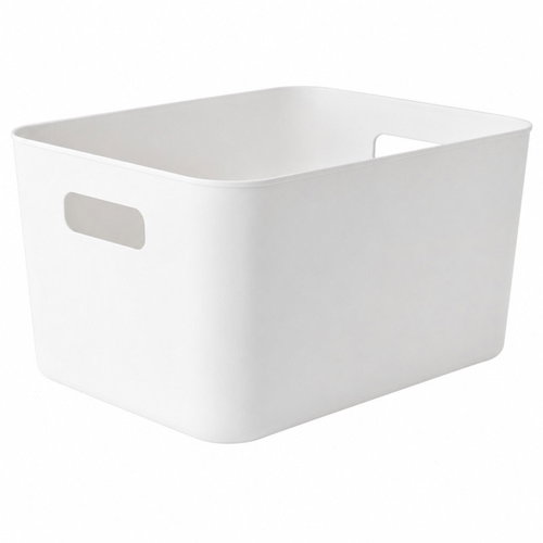 Verk 27665 Plastový úložný box s úchyty 22 × 27,5 × 14,5 cm, bílý - Storage Box - Main image