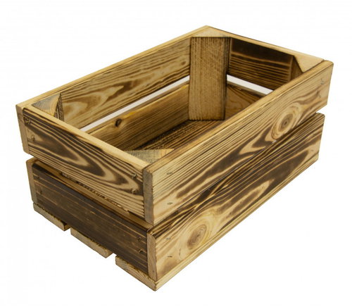 CALTER® Wooden Crate 32 × 20 × 14 cm - Storage Box - Main image