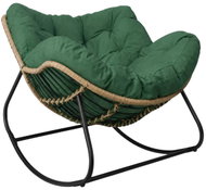 Gordon G1532 rocking chair with soft XL cushion, green - Rocking Chair
