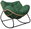 G1532 rocking chair with soft XL cushion, green