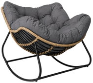 Gordon G1531 XL rocking chair with soft cushion, dark grey - Rocking Chair