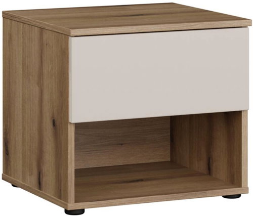 Forte Collet CETK012-Q303 , 45.5×42×41cm, oak/sand colour - Night Stand - Main image