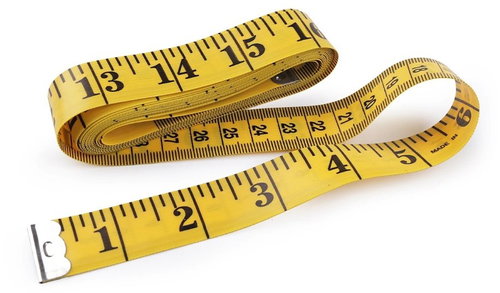 Empt Tailor's tape measure 300cm, yellow - Tailor's Tape - Main image