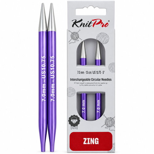 KnitPro 13cm interchangeable needles, 7.0mm - Knitting Needle - Main image