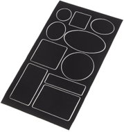 Empt Waterproof self-adhesive patches for repairing clothing and equipment, set of 10, black - Iron-On Patch