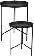 H&L Industrial set of 2 side tables, black - Side Table