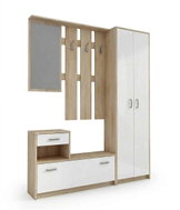 Nejlevnější nábytek Předsíň BENDIGO, dub sonoma/bílá - Hall Set