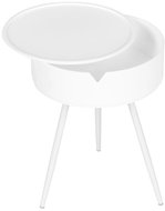 ModernHome CT3022 side table with removable tray 40cm, white - Side Table