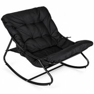 MultiGarden LTCH-1 Rocking chair with soft padding, black - Rocking Chair