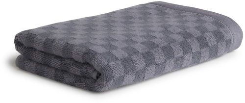 MÖVE Monochrome Check towel 50×100cm, stone Main image MÖVE Monochrome Check towel 50×100cm, stone - Towel - Main image