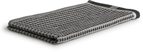 MÖVE New Heritage waffle hand towel 30×50cm, black nature - Towel - Main image
