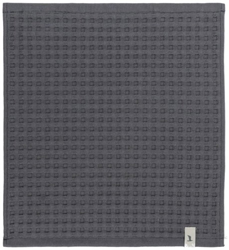 MÖVE Piquée waffle pattern hand towel 30 × 30 cm, graphite - Towel - Main image