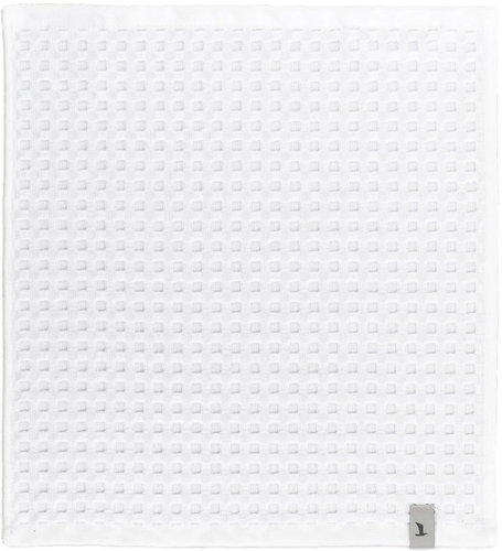 MÖVE Piquée waffle pattern towel 30×30cm, snow - Towel - Main image