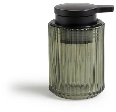 MÖVE Glass 260ml soap dispenser, olive - Soap Dispenser - Main image