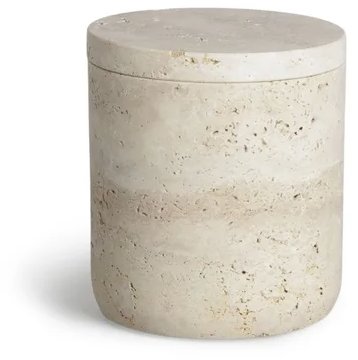 MÖVE Travertine Grace jar with lid, beige - Storage Jar - Main image