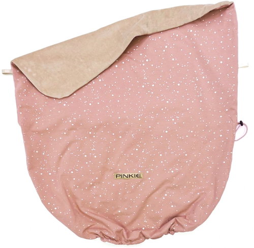Pinkie pull-string blanket Shine Gold Old Pink Main image Pinkie pull-string blanket Shine Gold Old Pink - Blanket - Main image