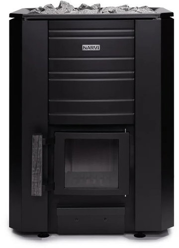 Narvi Black 24 – wood-burning sauna stove Main image Narvi Black 24 – wood-burning sauna stove - Sauna Heater - Main image