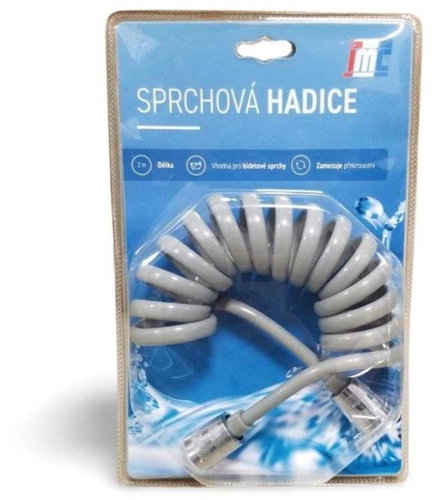 Intermarket spiral bidet hose 2m, grey - Shower Hose - Main image