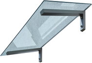 Gutta Guttavordach PT/SE 140×80cm, 8mm VSG clear glass / anthracite - Door Canopy