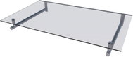 Gutta Guttavordach HD, 160 × 100 cm, VSG sklo 10 mm čirá / nerez - Door Canopy