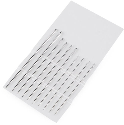 Empt set of short darning needles for hand sewing, 10-piece - Sewing kit - Main image