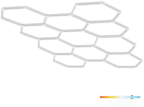 KOBI Light Hexline ceiling LED light 300 × 516 cm, 6500 K - Ceiling Light - Main image