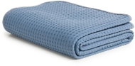 MÖVE Přehoz s waflovým vzorem PIQUÉE 160 × 220 cm, steel blue - Bed Cover