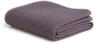 MÖVE PIQUÉE waffle-weave bedspread 160×220cm, graphite - Bed Cover