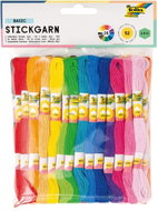 FOLIA Vyšívací bavlnky Basic 26 barev, 52 ks - Creative Kit