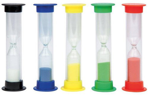 MyPauze Mini přesýpací hodiny 9 × 2,5 cm, 5 ks - Hourglass - Main image